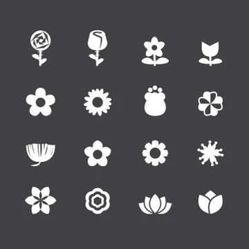 Flower vector set Stock Illustration