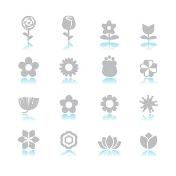 Flower vector set Stock Illustration