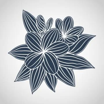 Flower vintage vector Stock Illustration