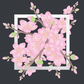 Flower vintage vector Stock Illustration