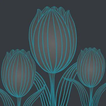 Flower vintage vector Stock Illustration