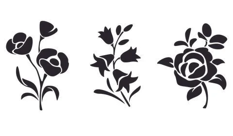 Flower wall dector Stock Illustration