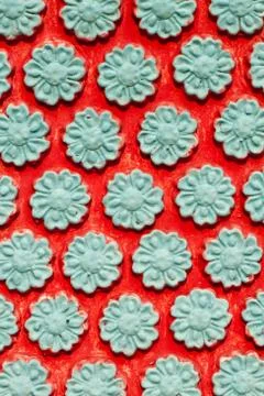 Flower on the wall Stock Photos