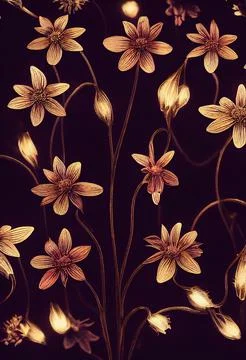 Flower wallpaper pattern. Stock Illustration