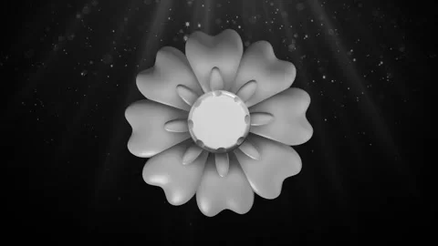 Flower with yellow center Background Loop Stock Footage 308021562