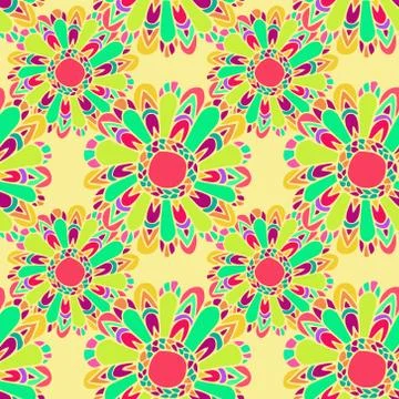 FLOWER YELLOW LIGHT PATTERN Stock-Illustration