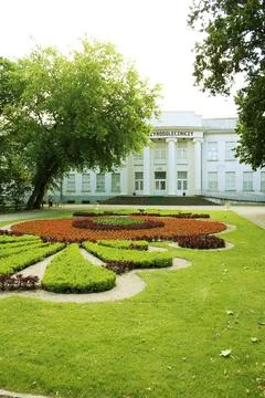 Flowerbed Foto stock