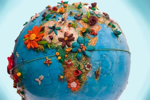 Flowered africa Stock Photos