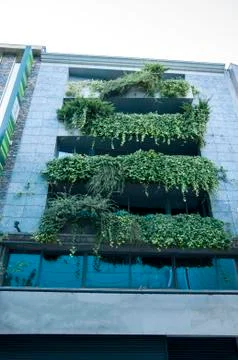 Flowered building Stock Photos