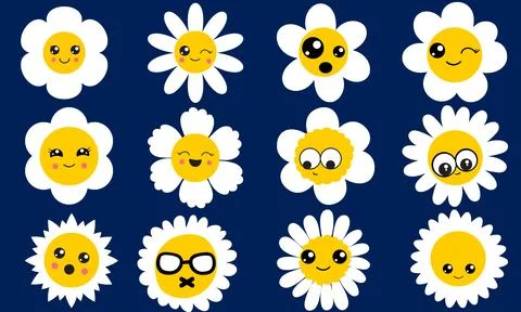 Flowerexpression face Иллюстрация