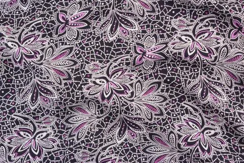 Flowering fabric texture Stock Photos