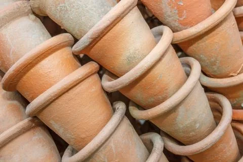 Flowerpots Foto stock