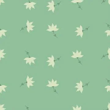 Flowers abstract seamless pattern. Hand drawn nature background. Stock Illustration