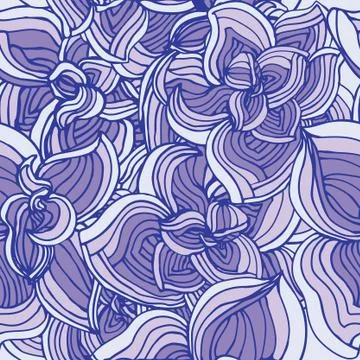 Flowers abstract seamless pattern Stock Illustration