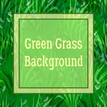Flowers and Grass Stock Illustration