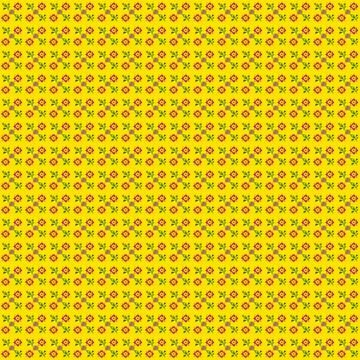 Flowers and leaf pattern design Stock Illustration