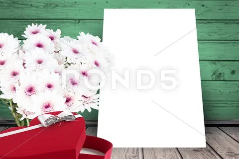 Flowers And Present Box
