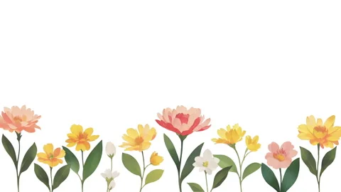 Flowers Animated Footage 動画素材 243657504