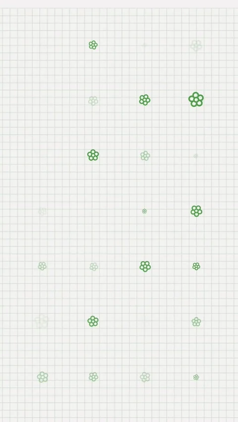 Flowers animation loop. Seamless pattern background. small flowers slowly blink Stock Footage 322110730