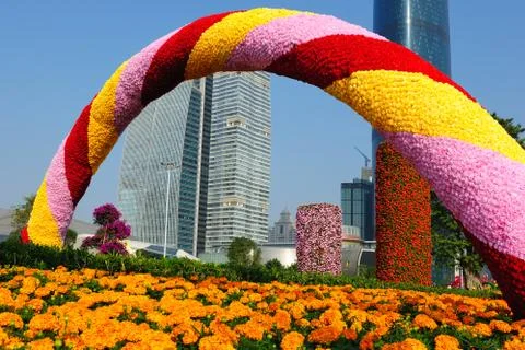 Flowers arch Stock Photos