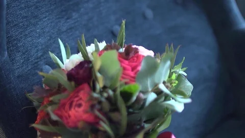 Flowers on the armchair Stock Footage 76430663