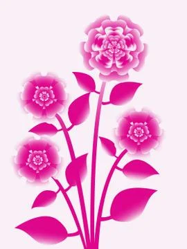 Flowers art design Stock Illustration