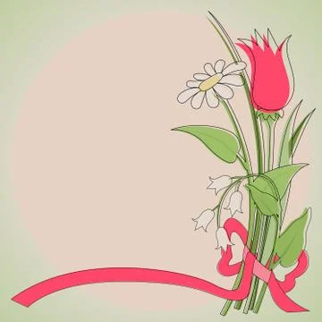 Flowers Background Stock Illustration