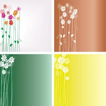 Flowers  background Stock Illustration
