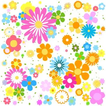 Flowers background Stock Illustration