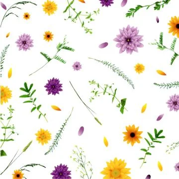Flowers Background Stock Illustration