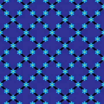 Flowers background, seamless pattern Stock Illustration