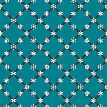 Flowers background, seamless pattern Stock Illustration