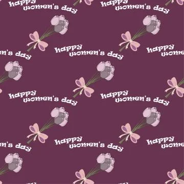 Flowers background from tulips Stock Illustration