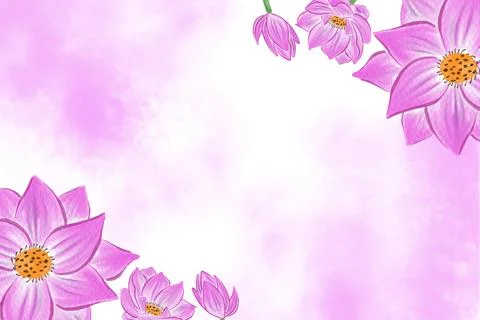 Flowers Background Vector Stock Illustration