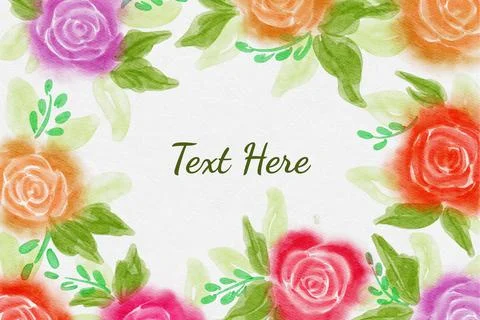 Flowers Background Vector Stock Illustration