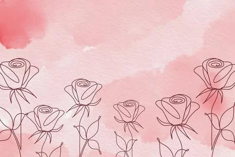 Flowers Background Vector Stock Illustration