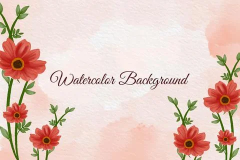 Flowers Background Vector Stock Illustration