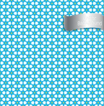 Flowers background, vector seamless pattern Stock Illustration