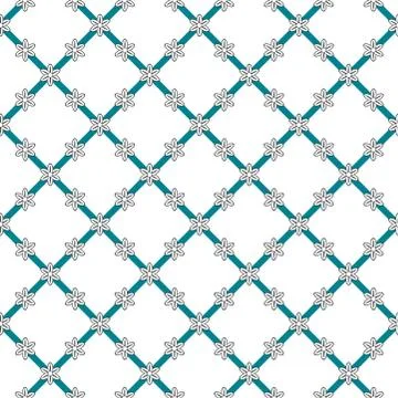 Flowers background, vector seamless pattern Illustrazione stock