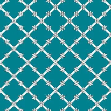 Flowers background, vector seamless pattern Illustrazione stock