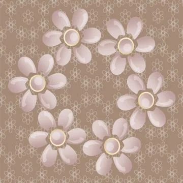 Flowers for backgrounds Stock Illustration