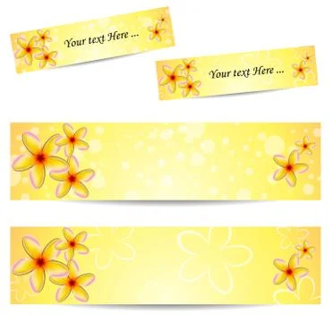 Flowers banner Stock Illustration