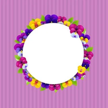 Flowers banner Stock Illustration