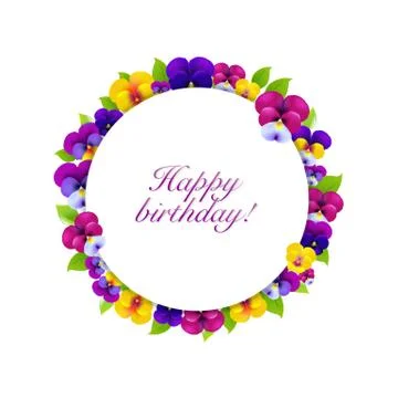 Flowers banner Stock Illustration