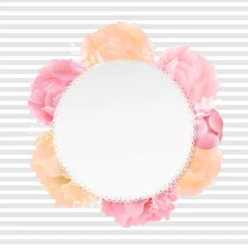 Flowers Banner Stock Illustration