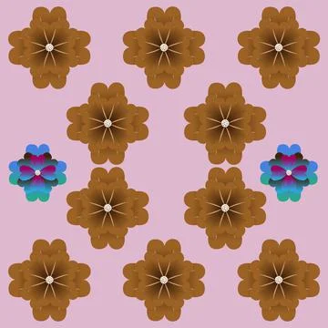 Flowers beautiful pattern abstract vector design Stock Illustration