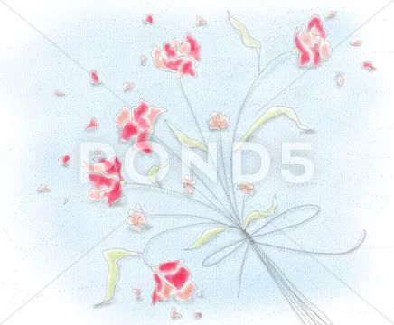 Flowers bouquet.jpg Stock Illustration