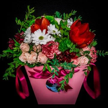Flowers in a Box 스톡 사진