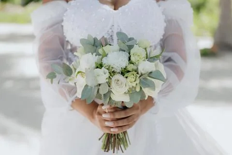 Flowers bride Stock Photos