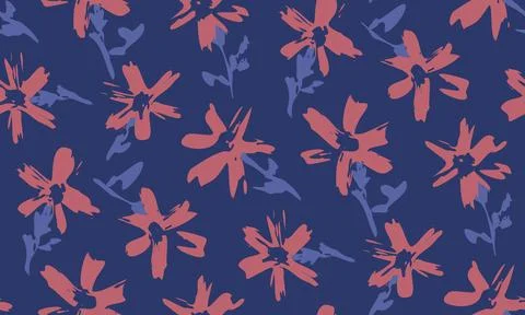 Flowers brush Иллюстрация